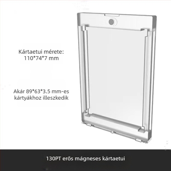 Hordozható, zárható kártyadoboz alumínium ötvözetből készült kártyadoboz Psa minősítő kártya csillagkártya tárolódoboz Bgs erős mágneses kártya tégladoboz