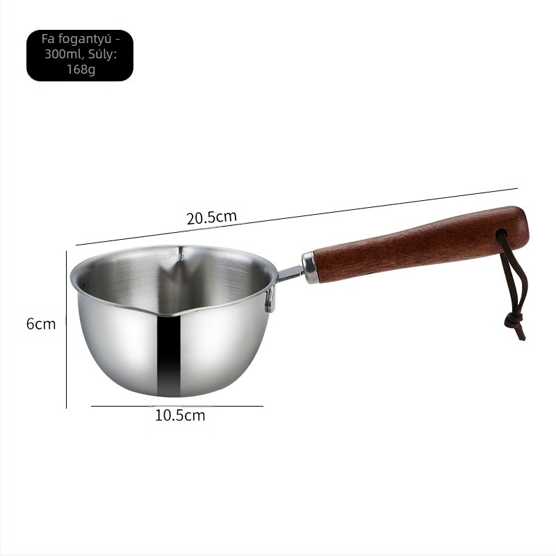 Daoqi 304 rozsdamentes acél olajöntő kis fazék sűrített konyhai mini tejeskanna háztartási olajöntő forró olaj kis fazék nagykereskedelem