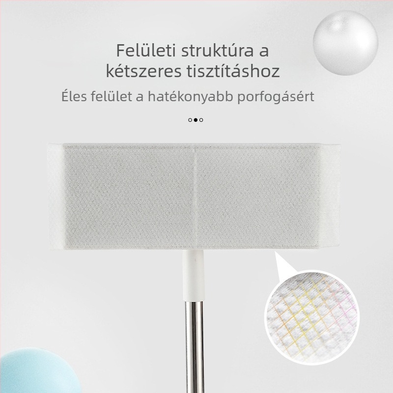 Alkalmi vastagított elektrosztatikus porfelmosó nedves törlőkendők eldobható mosás nélküli lusta felmosó rongy lapos háztartási tárgy