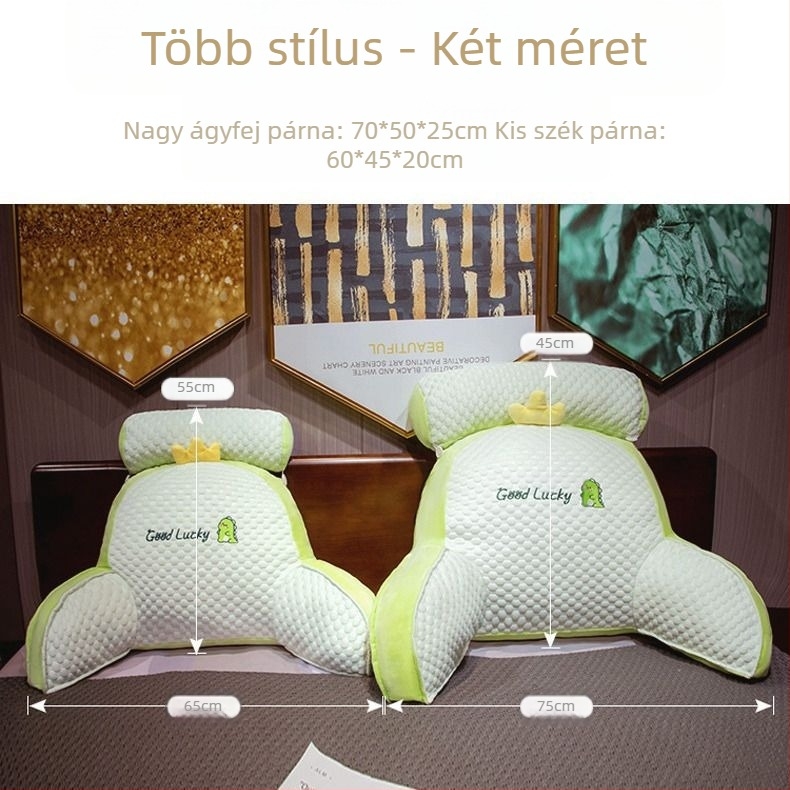 Aranyos jégbab bab ágyfejpárna, mosható, nagy háttámla, derék, hálótermi ágyfejpárna, irodai ágyéki párna nőknek