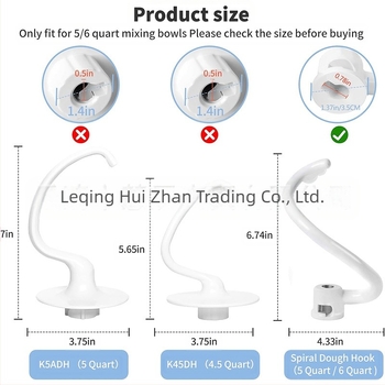 Spirálbevonatú dagasztóhorog KNS256CDH kompatibilis konyhai robotgép kiegészítő állványos robotgép