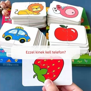 Spot Puzzle 0-3 éveseknek, belépő szintű óvodai koragyermekkori nevelési oktatójátékok gyerekeknek, barkácsolás, párosító kártyák, agyhasználat