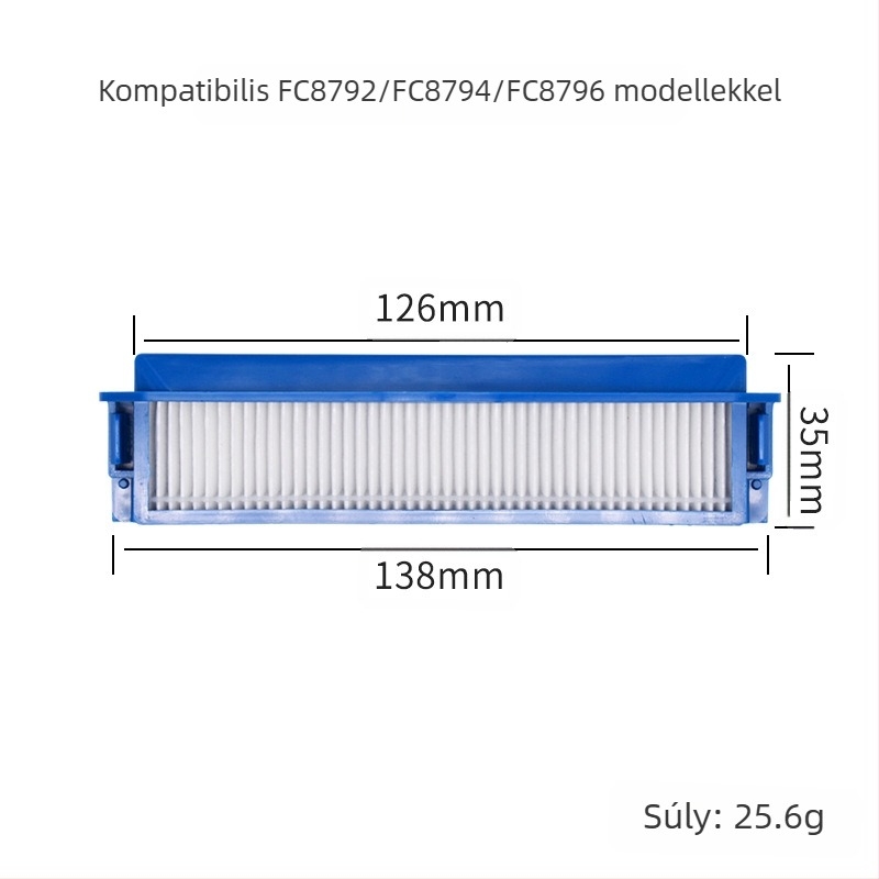 Philips seprőrobot tartozékokhoz alkalmas oldalsó kefeszűrő/FC8710/FC8810/FC8772