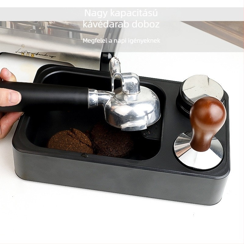 Kávéfőző multifunkciós üledéktároló doboz, új olasz ABS tárolóeszköz fogantyúkonzol tárolódoboz