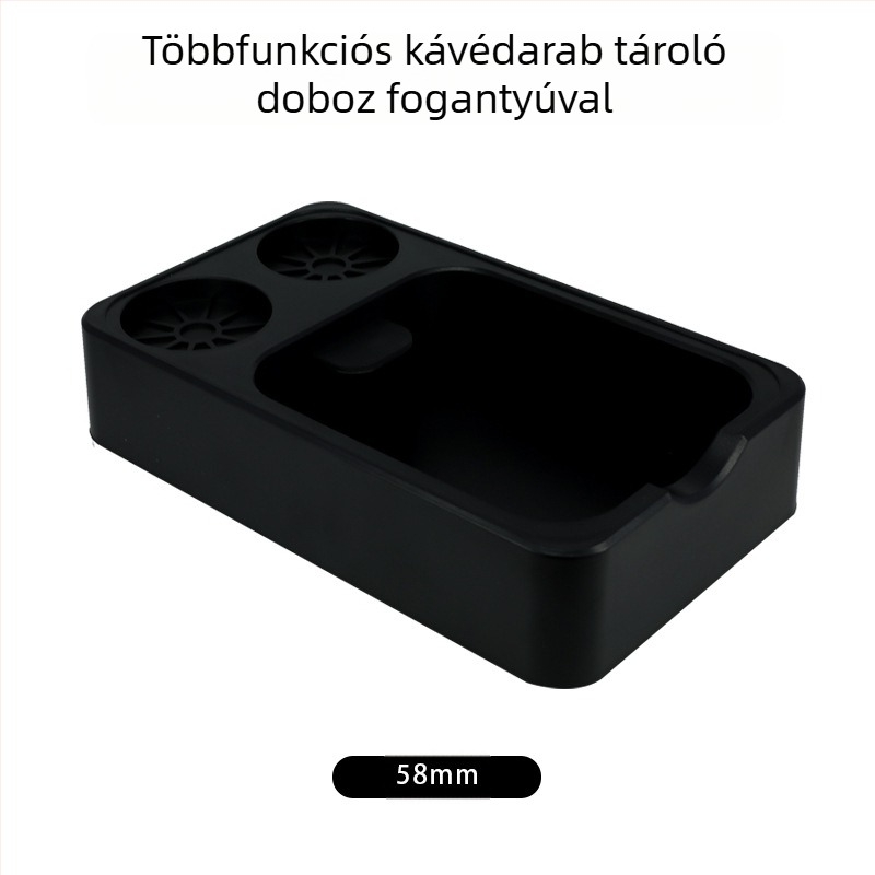 Kávéfőző multifunkciós üledéktároló doboz, új olasz ABS tárolóeszköz fogantyúkonzol tárolódoboz