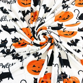 Forrásgyár közvetlenül szállítja az Amazon AliExpress-től a Halloween témájú töklámpás denevérnyomtatású flanel takarót