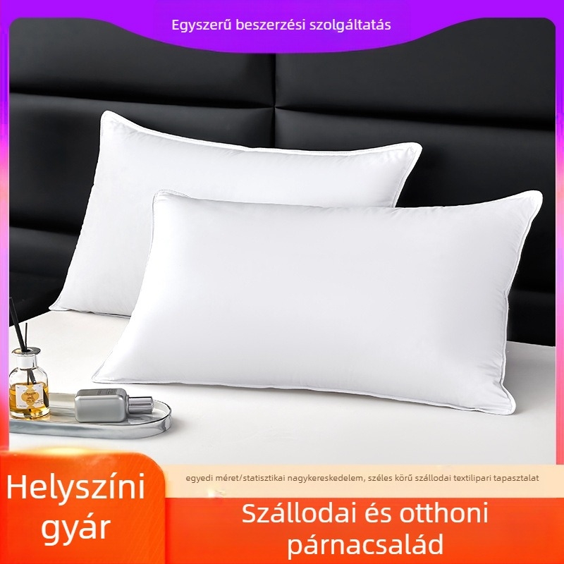 Ötcsillagos szállodai párnamag gyári közvetlen nagykereskedelmi szállodai otthoni puha ágynemű toll bársonypárna