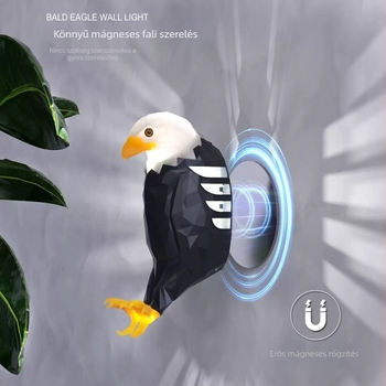 Eagle fali lámpa, projektorlámpa, hálószoba, 2024, új, vezeték nélküli távirányító, mágneses töltés, kreatív hangulatú éjszakai fény