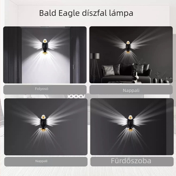 Eagle fali lámpa, projektorlámpa, hálószoba, 2024, új, vezeték nélküli távirányító, mágneses töltés, kreatív hangulatú éjszakai fény