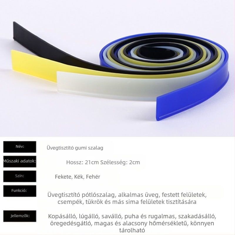 Gyárilag önműködő üvegkaparó rozsdamentes acél ablaktörlő csere gumicsík 105 cm-es üvegkaparó bőrcsík