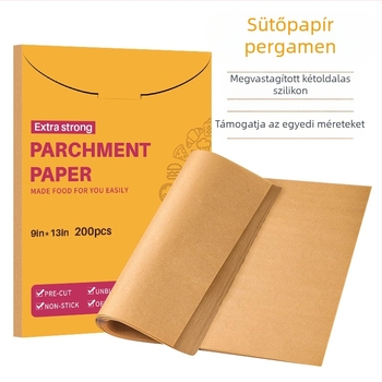 Határokon átnyúló speciális sütőpapír hússzigetelés magas hőmérsékletű sütőbe, speciális papír eldobható sütőpapír élelmiszeripari szilikonpapír