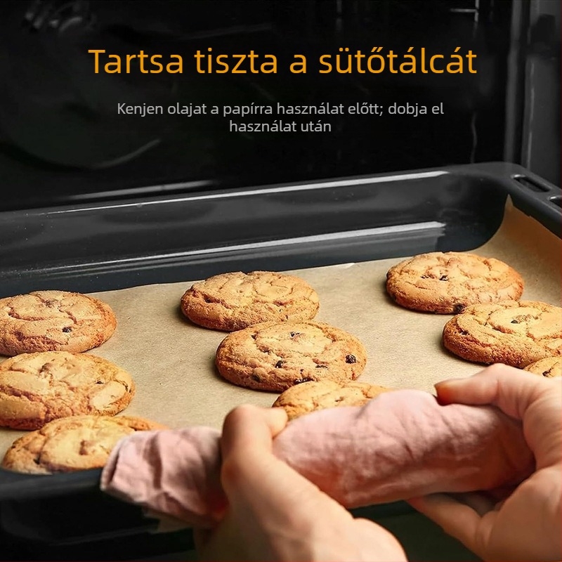 Határokon átnyúló speciális sütőpapír hússzigetelés magas hőmérsékletű sütőbe, speciális papír eldobható sütőpapír élelmiszeripari szilikonpapír