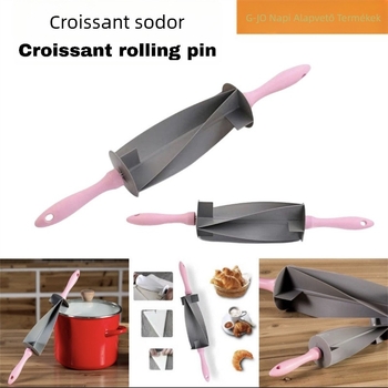 Amazon raktáron kézzel készített barkács kürtzacskó croissant állítható sodrófa kenyérszeletelő forma