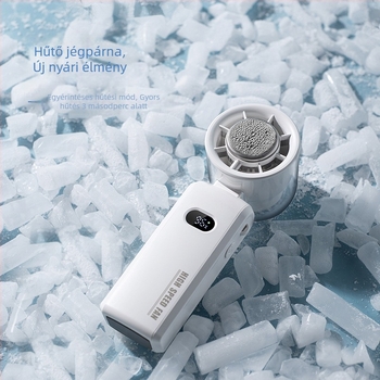 25 év határokon átnyúló új nagysebességű hűtős kézi ventilátor függőnyakú kültéri hordozható félvezető turbóventilátor