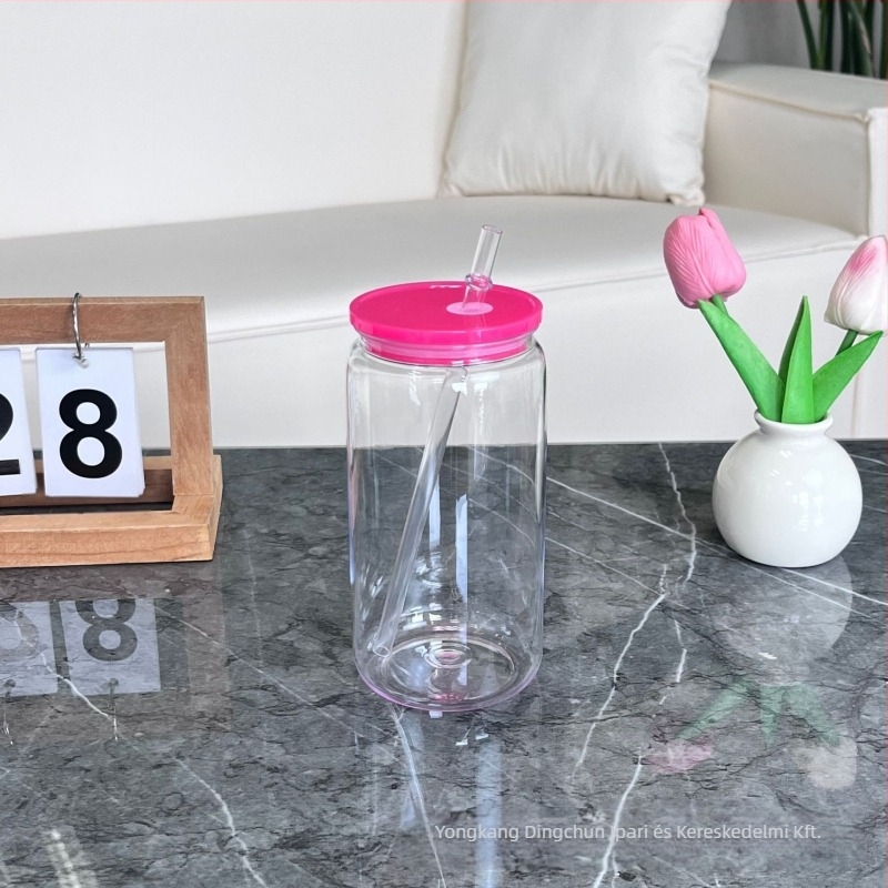 2024 Robbanásveszélyes 16oz-os műanyag tapadókorong, környezetbarát akril zselés színű, mason pohár, műanyag pohár nagykereskedelem