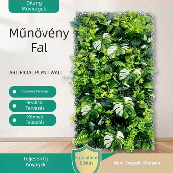 Szimulációs zöld növényfal testreszabása Szimulációs növényfal Lanmi fű Vegyes fű Hamis gyep faldekoráció háttér