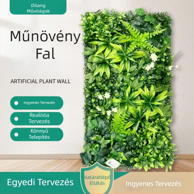 Szimulációs zöld növényfal testreszabása Szimulációs növényfal Lanmi fű Vegyes fű Hamis gyep faldekoráció háttér
