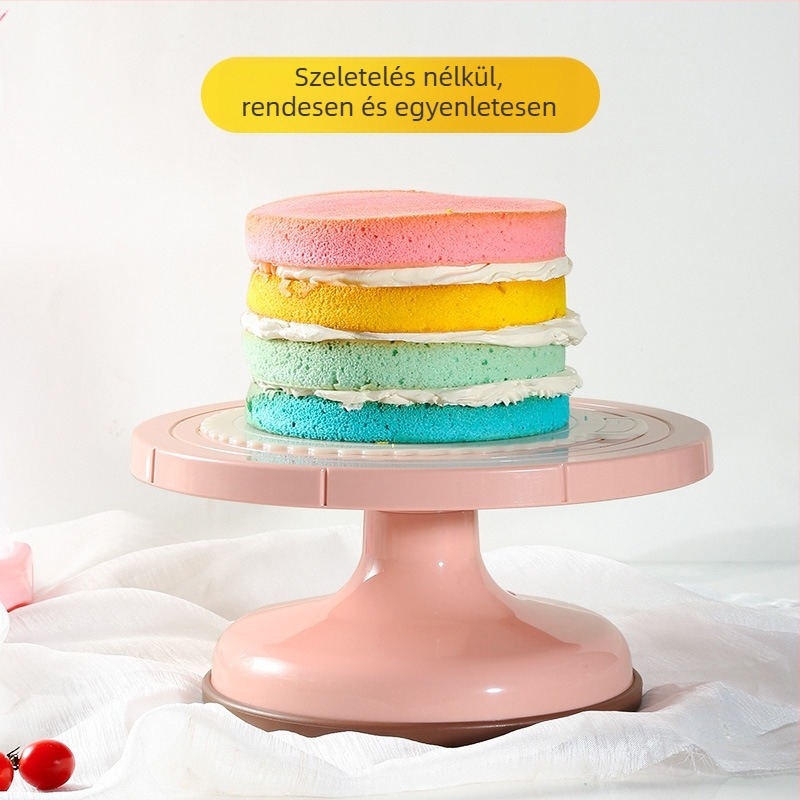 Gyári 4/6/8 hüvelykes szilikon sifon tortaforma vágásmentes réteges szivárványos mousse kerek tortasütő eszköz