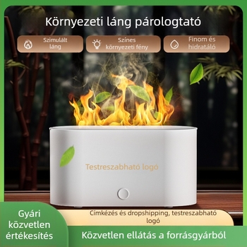 Kis szimulált láng aromaterápiás gép párásító színes hangulat otthoni hálószoba kollégium iroda nagy értékű asztali gép