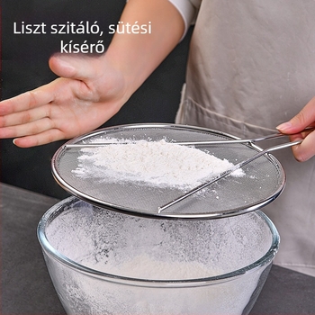 Rozsdamentes acél olajálló fröccsenőedény-fedél kerek konyhai háztartási olajálló robbanásbiztos háló fogantyúval olajálló fröccsenő háló olajálló lefolyófedél