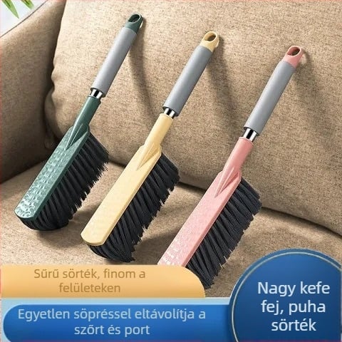 Puha kefe kanapé kefe ágy kefe hosszú nyelű ágytisztító kefe hálószoba otthoni takarítás ágy aranyos seprű műtárgy