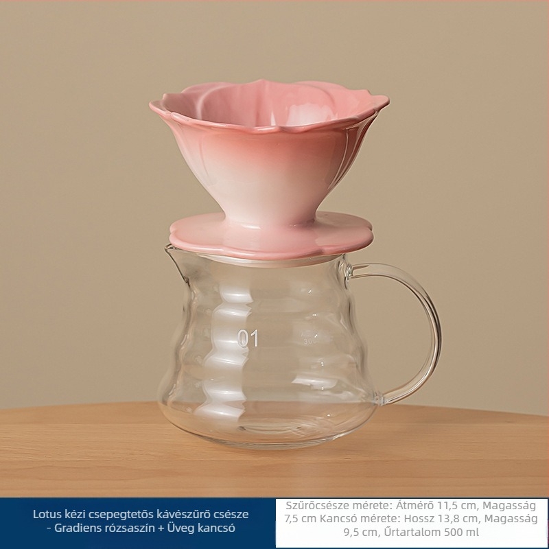 Szirom színérték kávéfilter csésze kézi kávéfőző kávészűrő képernyő csepegtető szűrő csésze kerámia kávéfilter csésze