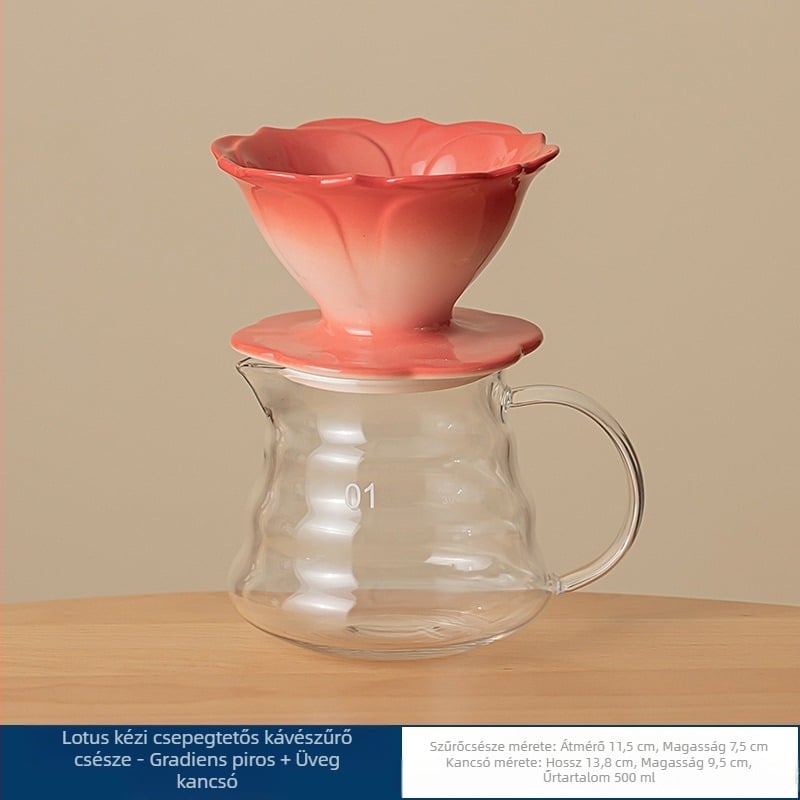 Szirom színérték kávéfilter csésze kézi kávéfőző kávészűrő képernyő csepegtető szűrő csésze kerámia kávéfilter csésze