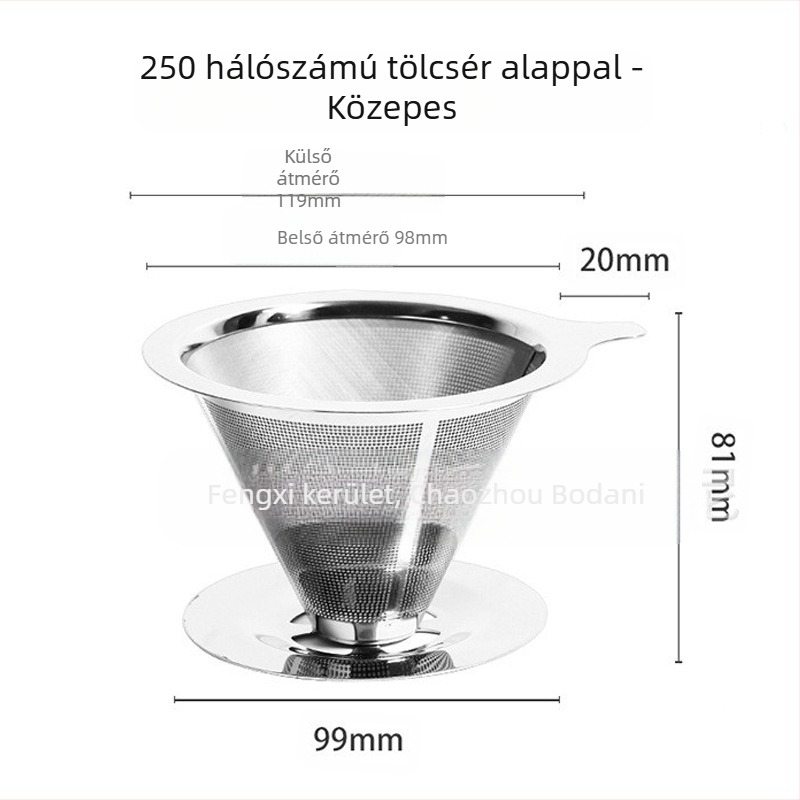 Kávéfilter, Kávéfilter, Szűrőpohár, Kézzel Főzött Kávé Eszköz, Tea Lefolyó, Szűrőmentes Papír, Ultrafinom Titkosított Kávétölcsér