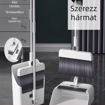 Háztartási összecsukható seprű, szemeteslapát, kombinált seprű, egyetlen seprű, tapadásmentes, mágneses, abszorpciós tároló
