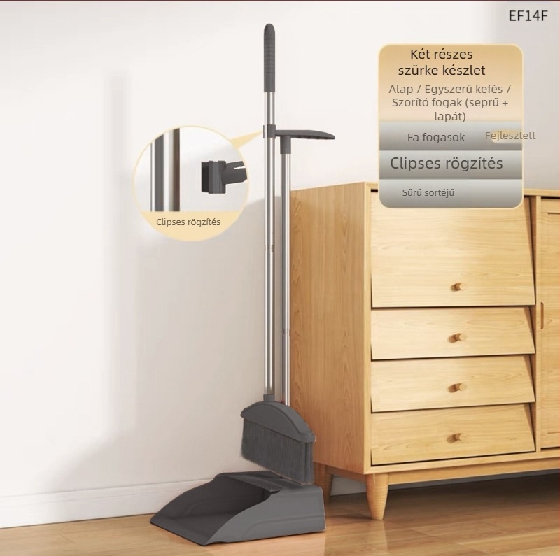 Háztartási összecsukható seprű, szemeteslapát, kombinált seprű, egyetlen seprű, tapadásmentes, mágneses, abszorpciós tároló