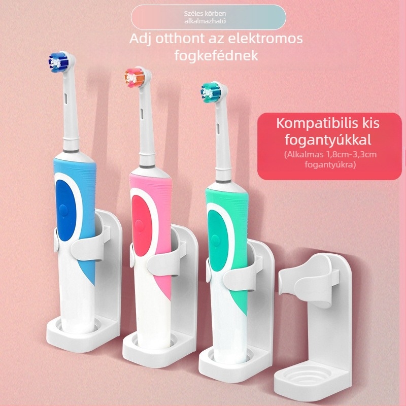 Elektromos fogkefetartó tárolóállvány Fogkefetalp Falra szerelhető egyszerű fogkefetartó tárolóállvány Napi szükségleti cikkek Fogkefetartó