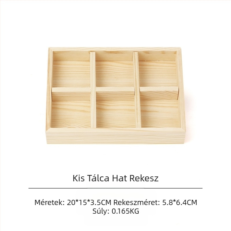 Fenyő ékszertányér ékszer gyűrű fülbevaló tálca nyaklánc medál ékszer tároló raklap kijelző kellékek nagykereskedelem