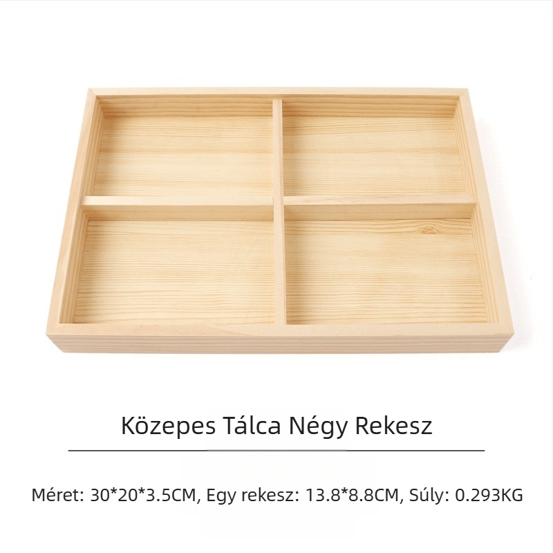 Fenyő ékszertányér ékszer gyűrű fülbevaló tálca nyaklánc medál ékszer tároló raklap kijelző kellékek nagykereskedelem