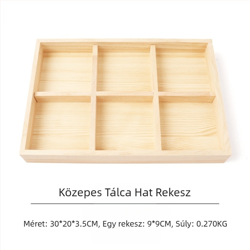 Fenyő ékszertányér ékszer gyűrű fülbevaló tálca nyaklánc medál ékszer tároló raklap kijelző kellékek nagykereskedelem