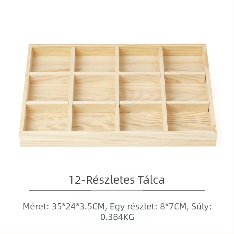 Fenyő ékszertányér ékszer gyűrű fülbevaló tálca nyaklánc medál ékszer tároló raklap kijelző kellékek nagykereskedelem