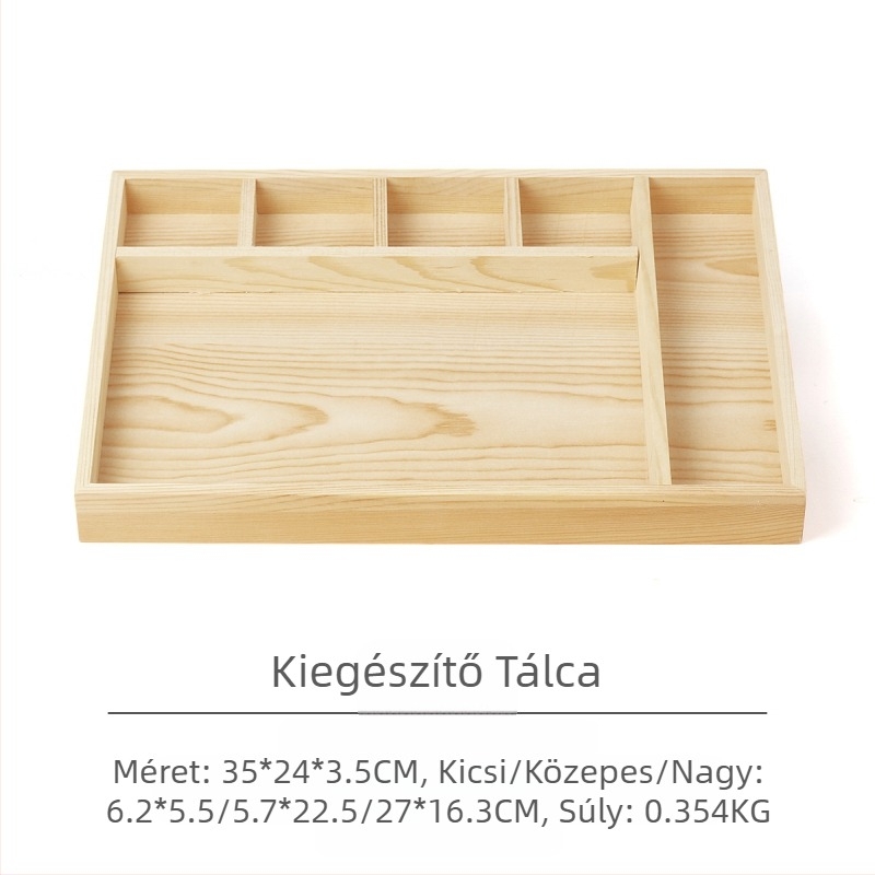 Fenyő ékszertányér ékszer gyűrű fülbevaló tálca nyaklánc medál ékszer tároló raklap kijelző kellékek nagykereskedelem