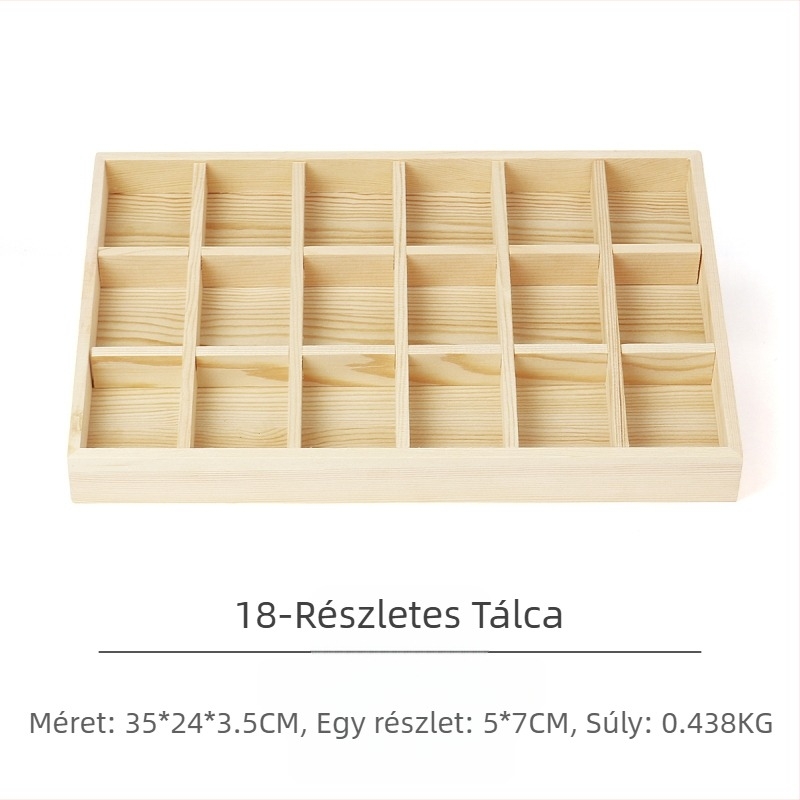 Fenyő ékszertányér ékszer gyűrű fülbevaló tálca nyaklánc medál ékszer tároló raklap kijelző kellékek nagykereskedelem