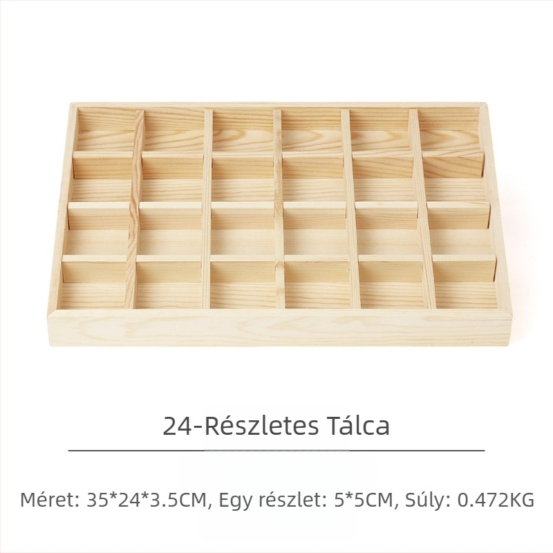 Fenyő ékszertányér ékszer gyűrű fülbevaló tálca nyaklánc medál ékszer tároló raklap kijelző kellékek nagykereskedelem