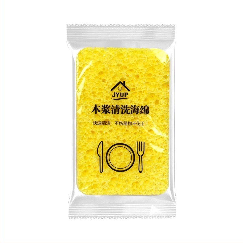 Határokon átnyúló fapép szivacsmosó tisztító varázslatos alátét vastagított fapép pamut mosó szivacs nedvszívó mosó kendő