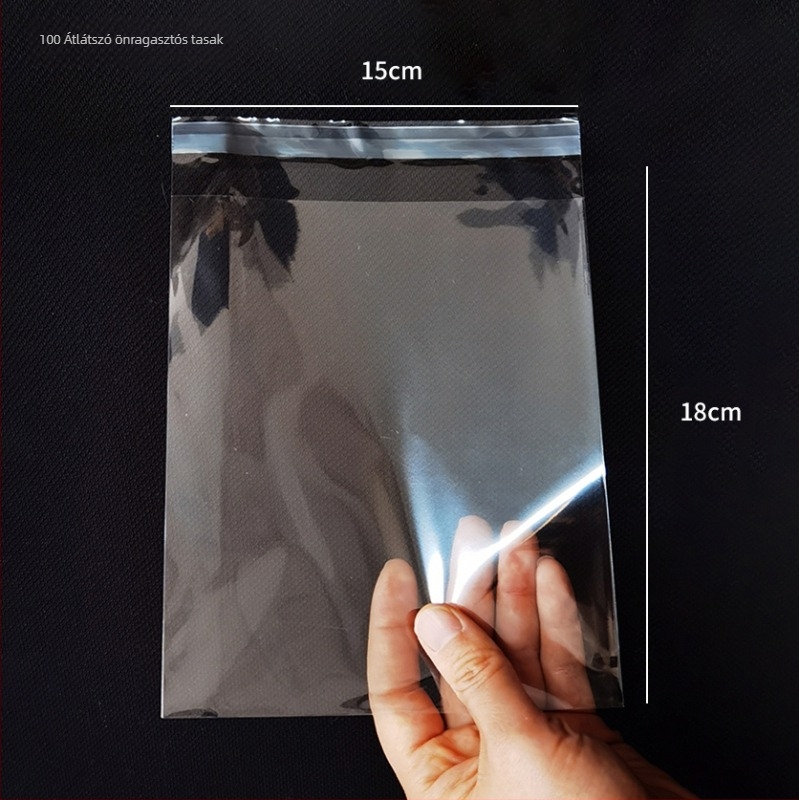 Süticsomagoló zacskó Hópehely Ropogós Fehérjecukor Macaroon Tojás Ropogós Madeleine Pogácsa Átlátszó Öntapadós zacskó