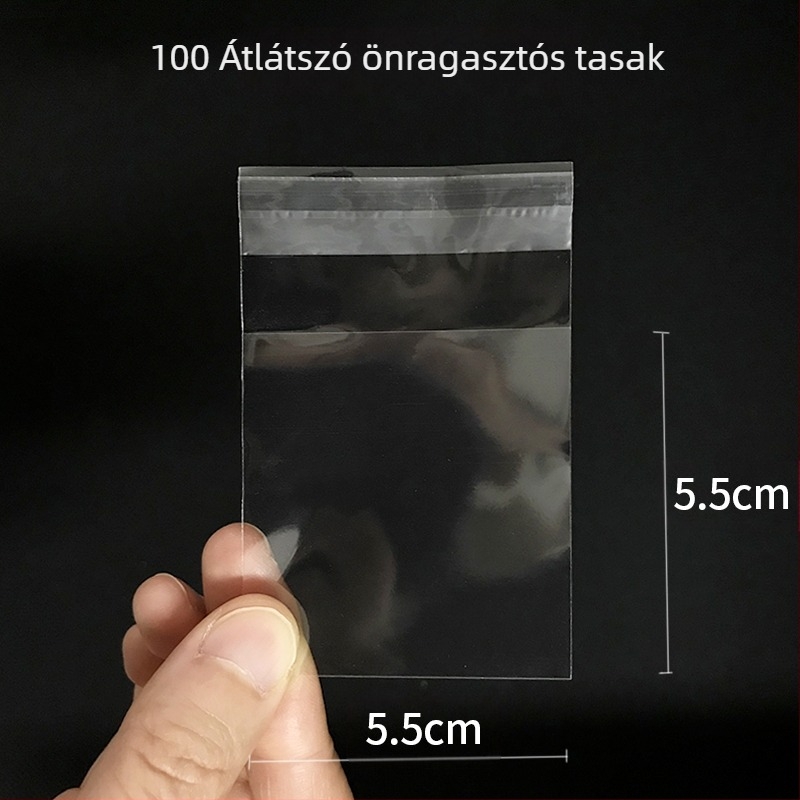 Süticsomagoló zacskó Hópehely Ropogós Fehérjecukor Macaroon Tojás Ropogós Madeleine Pogácsa Átlátszó Öntapadós zacskó