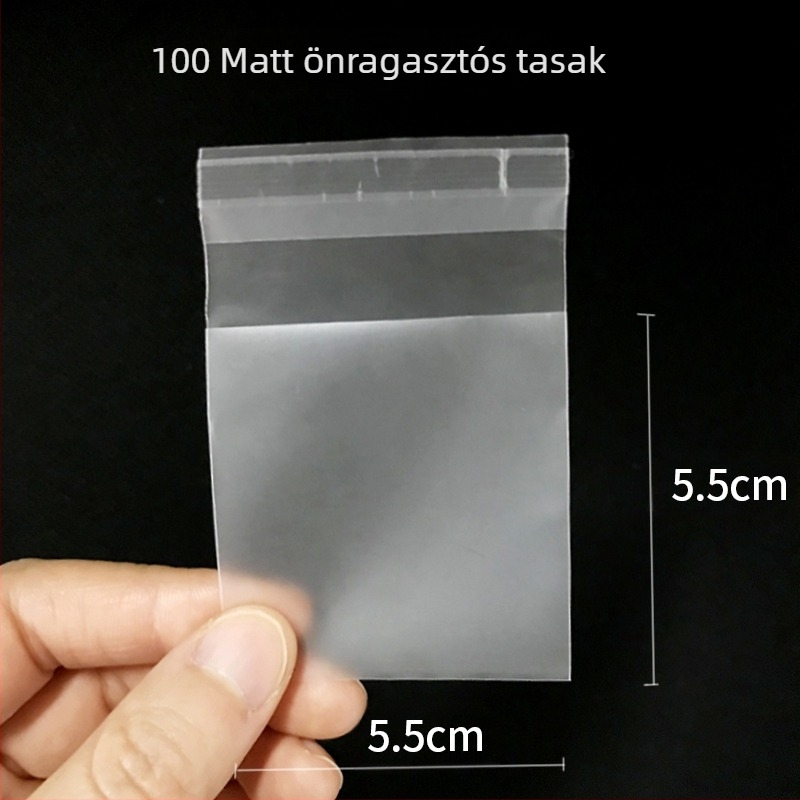 Süticsomagoló zacskó Hópehely Ropogós Fehérjecukor Macaroon Tojás Ropogós Madeleine Pogácsa Átlátszó Öntapadós zacskó