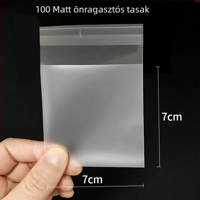 Süticsomagoló zacskó Hópehely Ropogós Fehérjecukor Macaroon Tojás Ropogós Madeleine Pogácsa Átlátszó Öntapadós zacskó