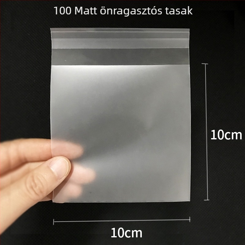 Süticsomagoló zacskó Hópehely Ropogós Fehérjecukor Macaroon Tojás Ropogós Madeleine Pogácsa Átlátszó Öntapadós zacskó