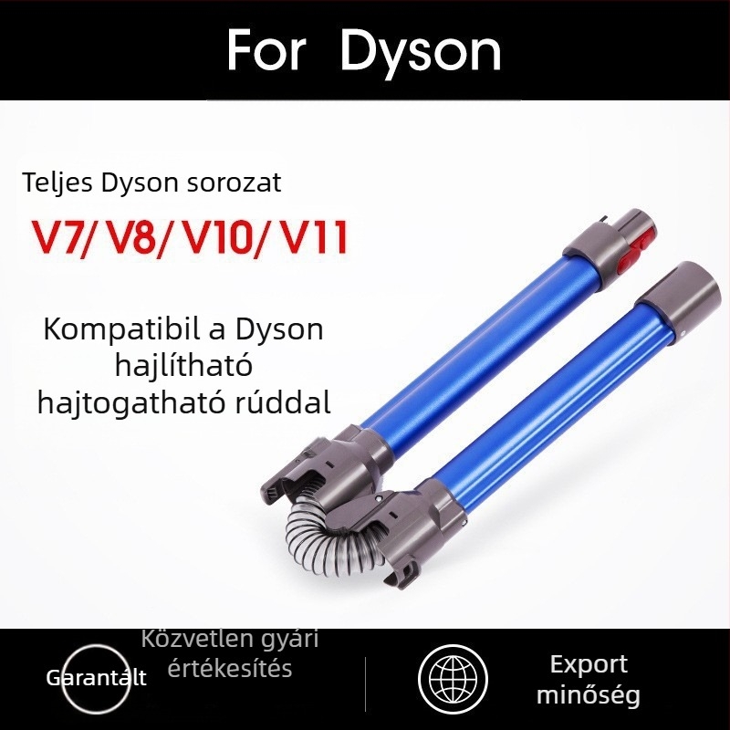 Dyson tartozékokhoz alkalmas V7 V8 V10 V11 kézi porszívó fém alumínium cső hajlítható összecsukható rúd