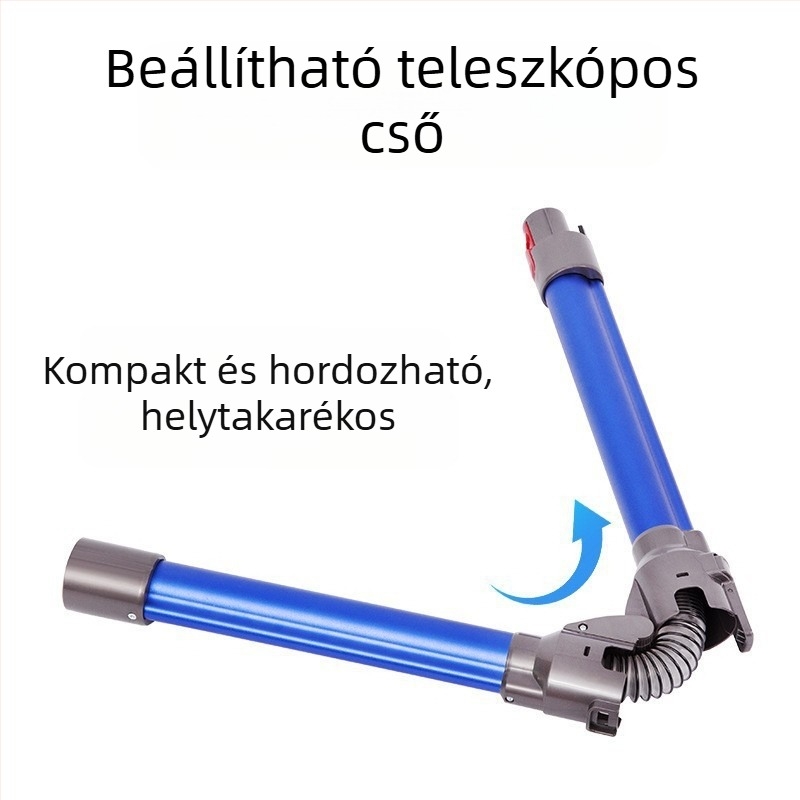 Dyson tartozékokhoz alkalmas V7 V8 V10 V11 kézi porszívó fém alumínium cső hajlítható összecsukható rúd
