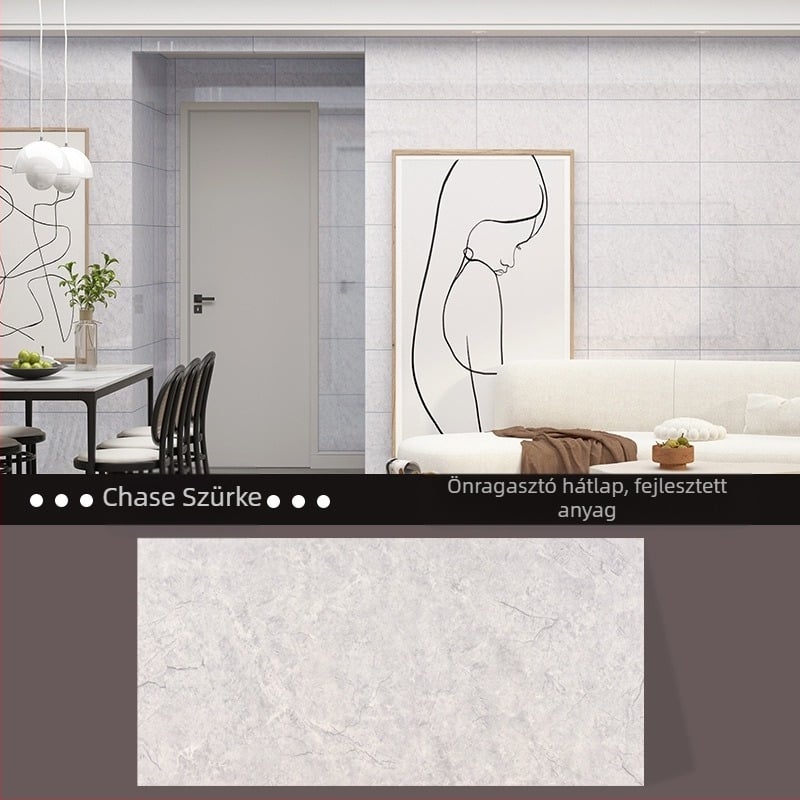 WC-matricák Vízálló falmatricák Fürdőszoba Fürdőszoba Szoba Fal Sérült Bőr Csúnya Csempe Matricák Alumínium Műanyag Board Öntapadós Tapéta