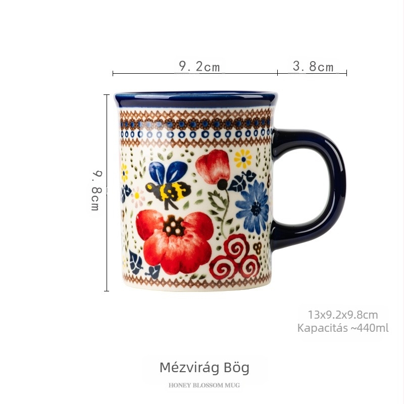 Lengyel kerámia bögre Home Amazon Páros csésze Kávéscsésze Vizes csésze Reggeliző csésze Tea csésze Kávéscsésze