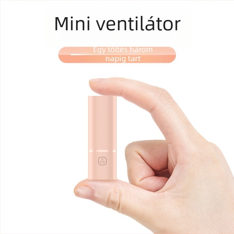 Kézi asztali kis ventilátor újratölthető, ultra csendes irodai diákosztályú mini hordozható, hordozható, nagy szél