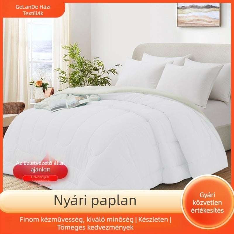 A osztályú puha és ultrakönnyű jégselyem nyári takaró, egyszínű, légkondicionált takaró, mosógépben mosható tavaszi és őszi takaró, hűvös érzetű háztartási takaró